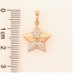 Кулон Xuping колір Позолота 18K "Зірка з інкрустацією кристалами" для ланцюжка до 5мм фото №2