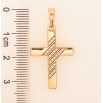 Кулон Xuping цвет Позолота 18К "Крест с кристаллами" для цепочки до 6мм фото №2