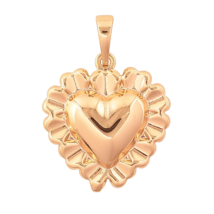 Кулон Xuping колір Позолота 18K "Сердечко" для ланцюжка до 6мм фото №9