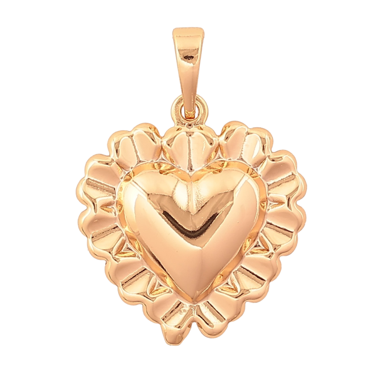 Кулон Xuping цвет Позолота 18K "Сердечко" для цепочки до 6мм фото №2