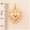 Кулон Xuping колір Позолота 18K "Сердечко" для ланцюжка до 6мм фото №2