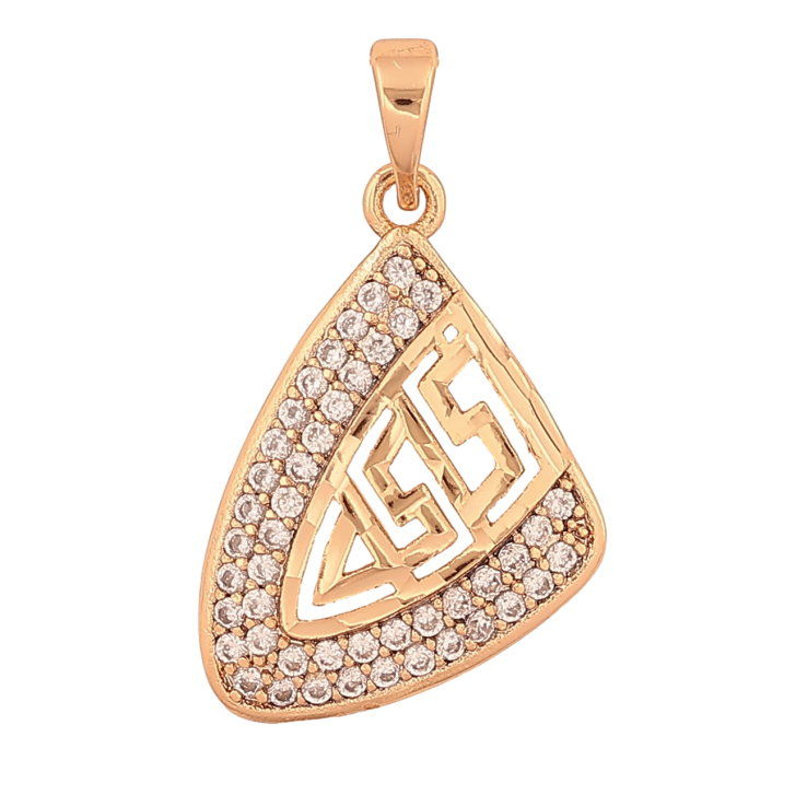 Кулон Xuping цвет Позолота 18K "Узор с кристаллами" для цепочки до 5мм фото №24