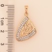 Кулон Xuping цвет Позолота 18K "Узор с кристаллами" для цепочки до 5мм фото №2