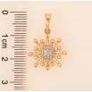 Кулон Xuping колір Позолота 18K "Візерунок з кристалами" для ланцюжка до 6мм фото №2 Кулон Xuping колір Позолота 18K "Візерунок з кристалами" для ланцюжка до 6мм фото №2