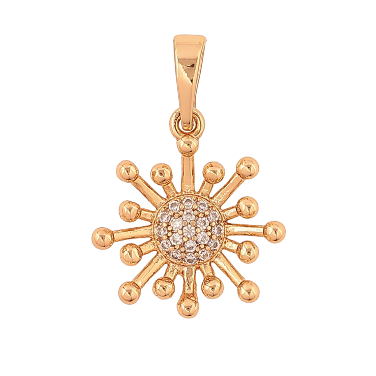 Кулон Xuping колір Позолота 18K "Візерунок з кристалами" для ланцюжка до 6мм фото №17 Кулон Xuping колір Позолота 18K "Візерунок з кристалами" для ланцюжка до 6мм фото №17