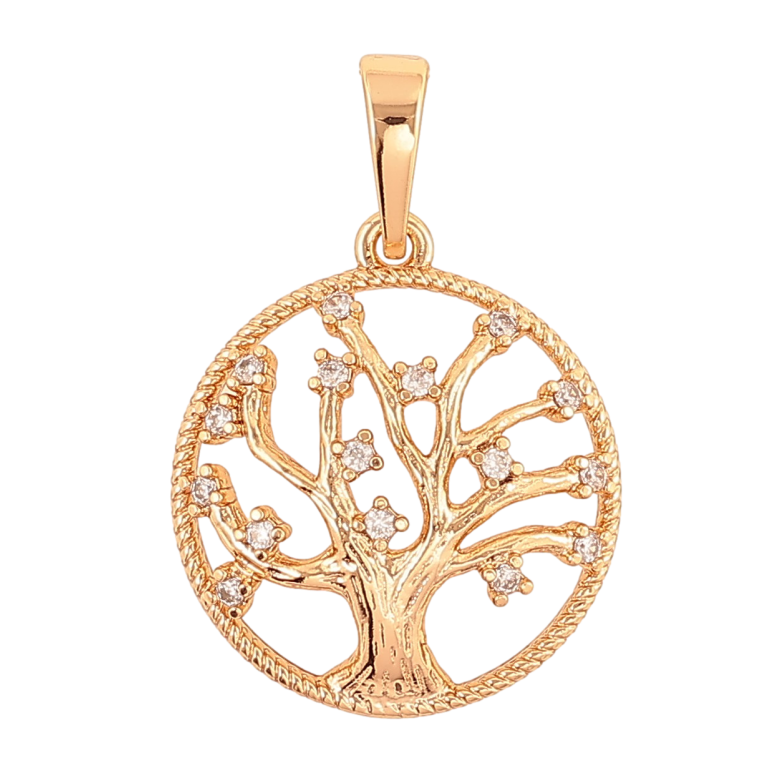 Кулон Xuping колір Позолота 18K "Дерево життя" для ланцюжка до 6мм фото №2 Кулон Xuping колір Позолота 18K "Дерево життя" для ланцюжка до 6мм фото №2