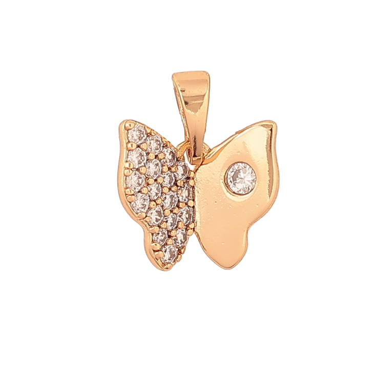 Кулон Xuping колір Позолота 18K "Метелик з кристалами" для ланцюжка до 5мм фото №11