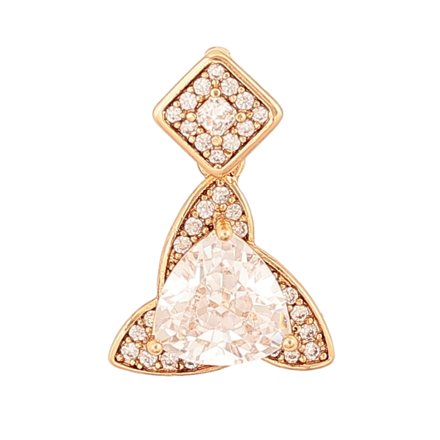 Кулон Xuping цвет Позолота 18К "Узор с инкрустацией кристаллами" для цепочки до 4мм фото №1