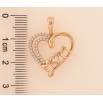 Кулон Xuping цвет Позолота 18K "Сердечко с надписью Мама" для цепочки до 6мм фото №2