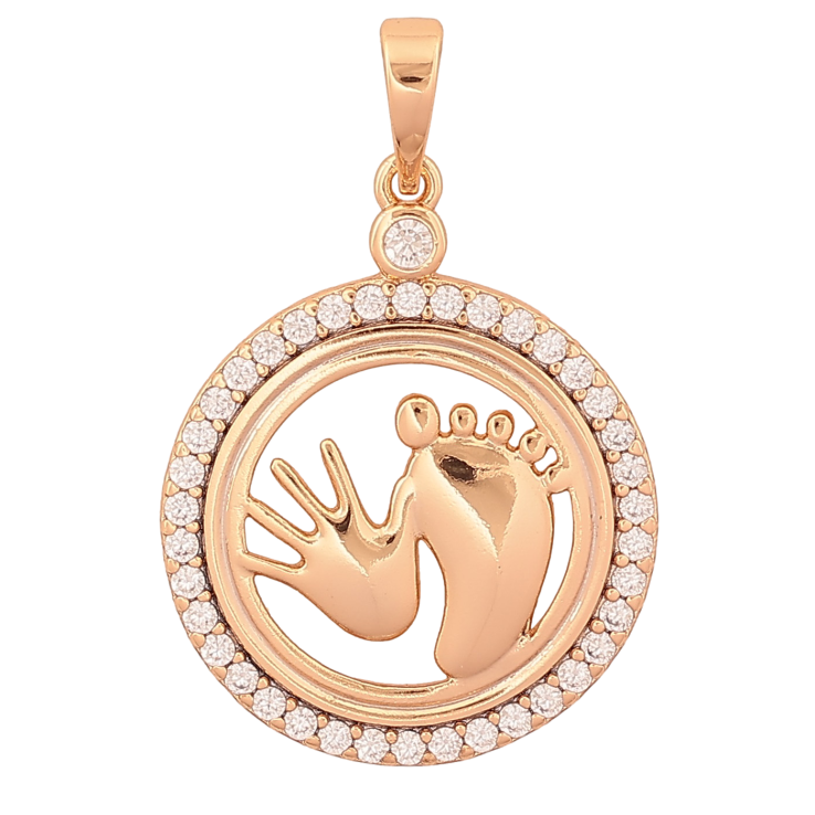 Кулон Xuping цвет Позолота 18K "Детские ладошка с ножкой" для цепочки до 6мм фото №20 Кулон Xuping цвет Позолота 18K "Детские ладошка с ножкой" для цепочки до 6мм фото №20