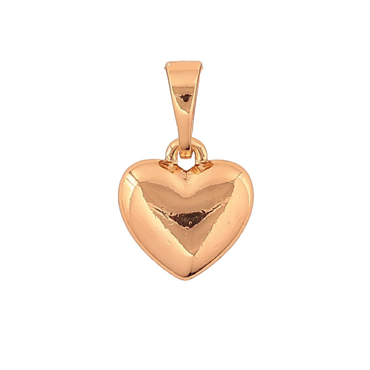 Кулон Xuping колір Позолота 18K "Сердечко, 9х10мм" для ланцюжка до 5мм фото №6 Кулон Xuping колір Позолота 18K "Сердечко, 9х10мм" для ланцюжка до 5мм фото №6