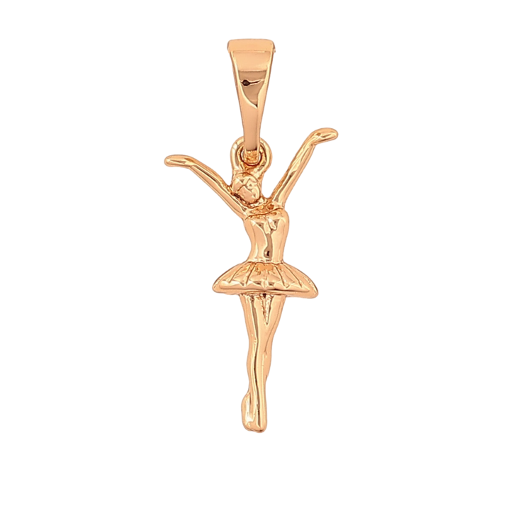 Кулон Xuping колір Позолота 18K "Балерина" для ланцюжка до 5мм фото №5 Кулон Xuping колір Позолота 18K "Балерина" для ланцюжка до 5мм фото №5