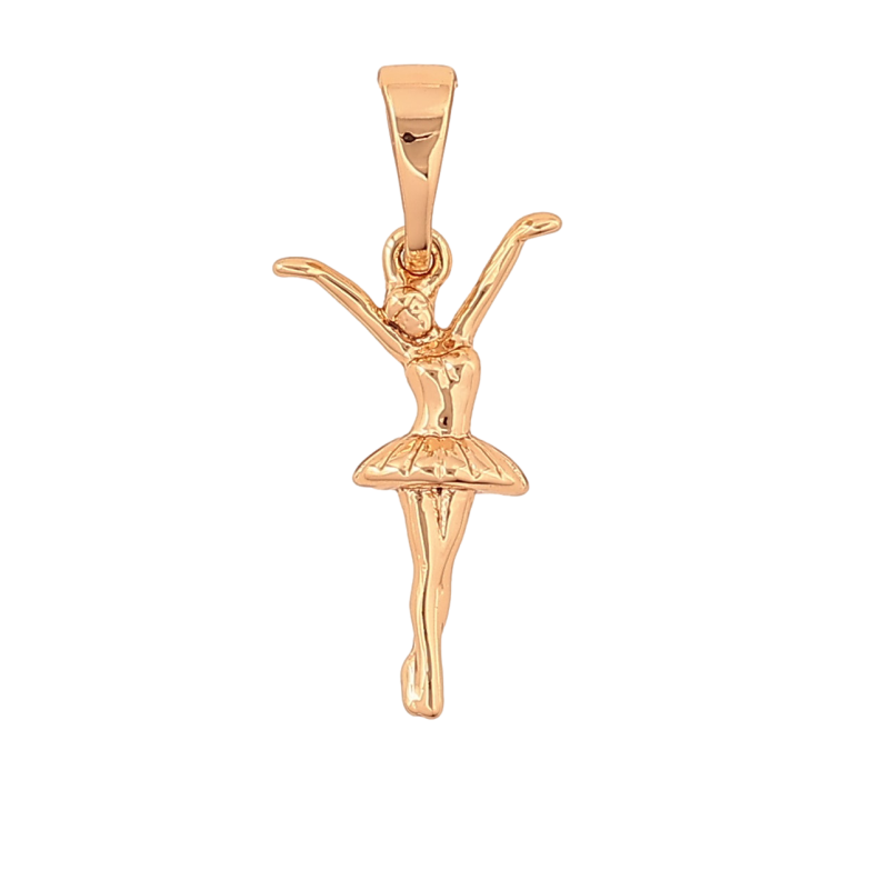 Кулон Xuping колір Позолота 18K "Балерина" для ланцюжка до 5мм фото №1 Кулон Xuping колір Позолота 18K "Балерина" для ланцюжка до 5мм фото №1