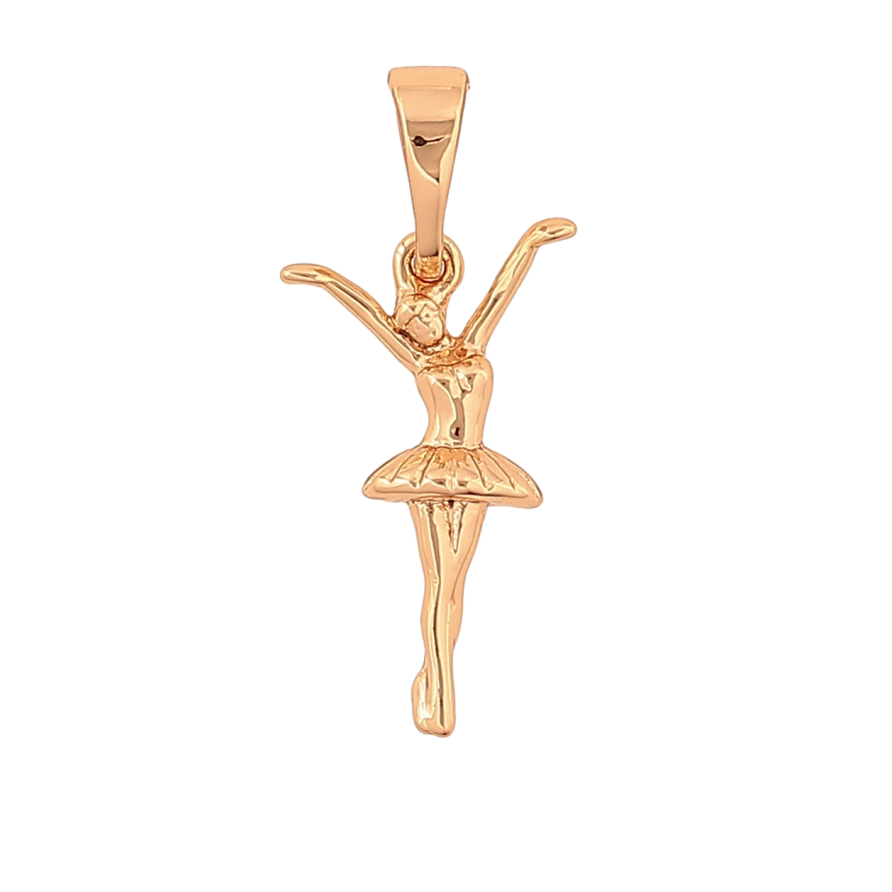Кулон Xuping колір Позолота 18K "Балерина" для ланцюжка до 5мм фото №1