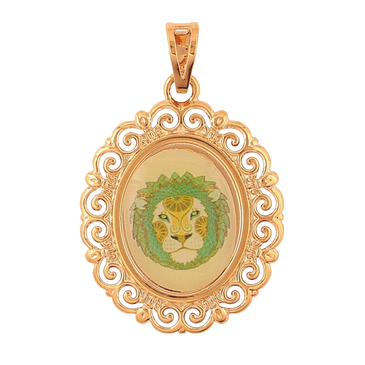 Кулон Xuping колір Позолота 18K "Знак Зодіаку Лев" для ланцюжка до 7мм фото №6
