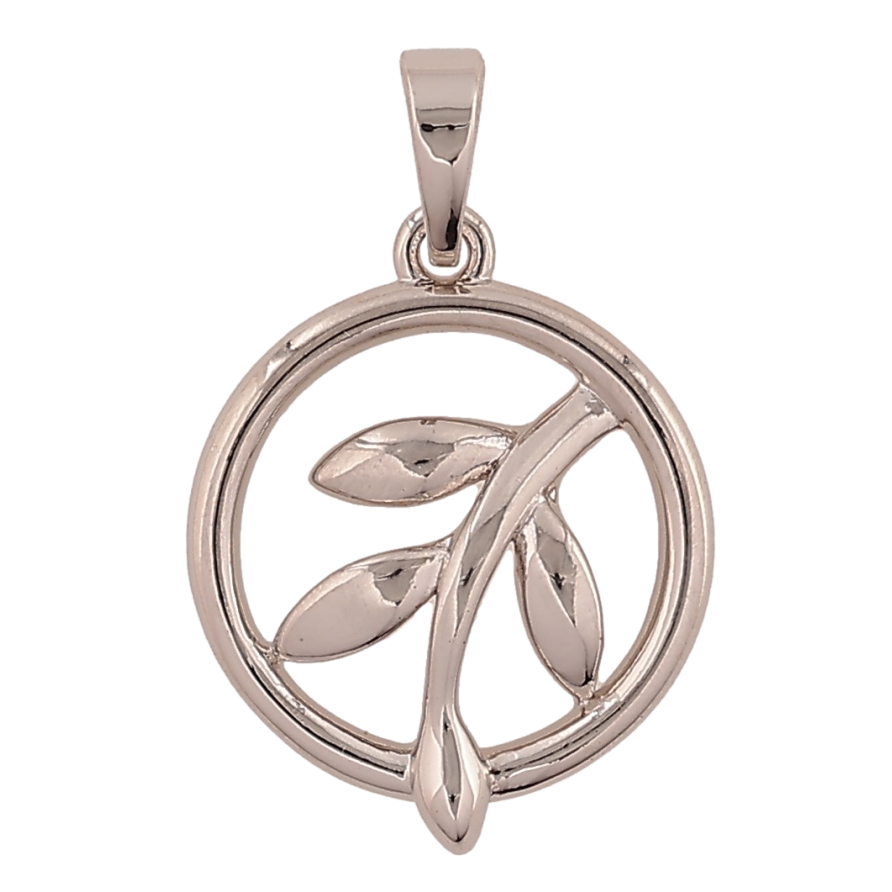 Кулон Xuping колір Родій "Гілочка" для ланцюжка до 5мм фото №1 Кулон Xuping колір Родій "Гілочка" для ланцюжка до 5мм фото №1