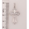 Кулон Xuping цвет Родий "Крест с Распятием" для цепочки до 6мм фото №2