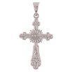 Кулон Xuping колір Родій "Хрест з Розп'яттям та написом Врятуй та Збережи" для ланцюжка до 7мм фото №3