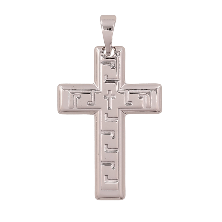 Кулон Xuping цвет Родий "Крест" для цепочки до 5мм фото №19