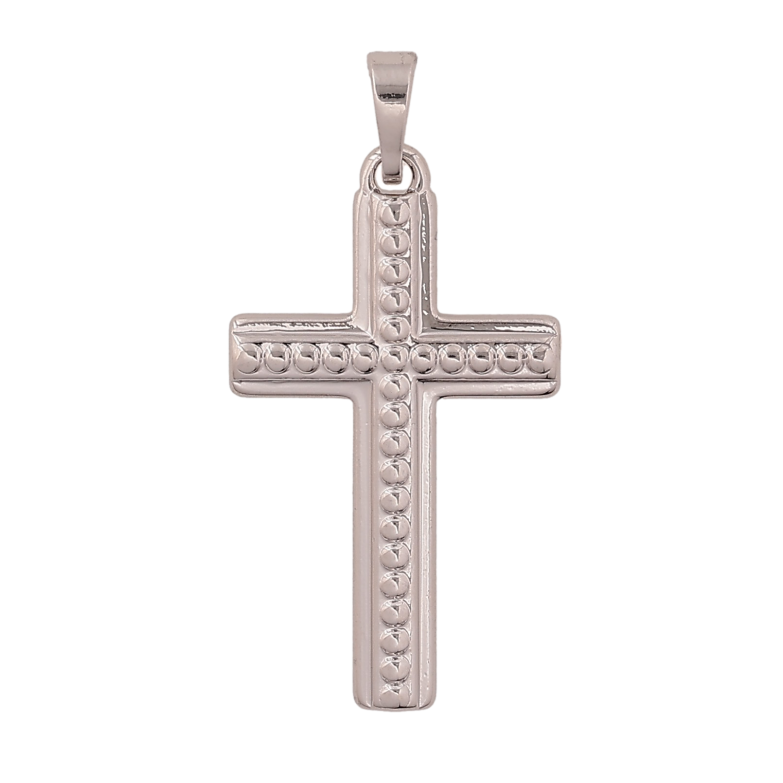 Кулон Xuping цвет Родий "Крест" для цепочки до 5мм фото №1