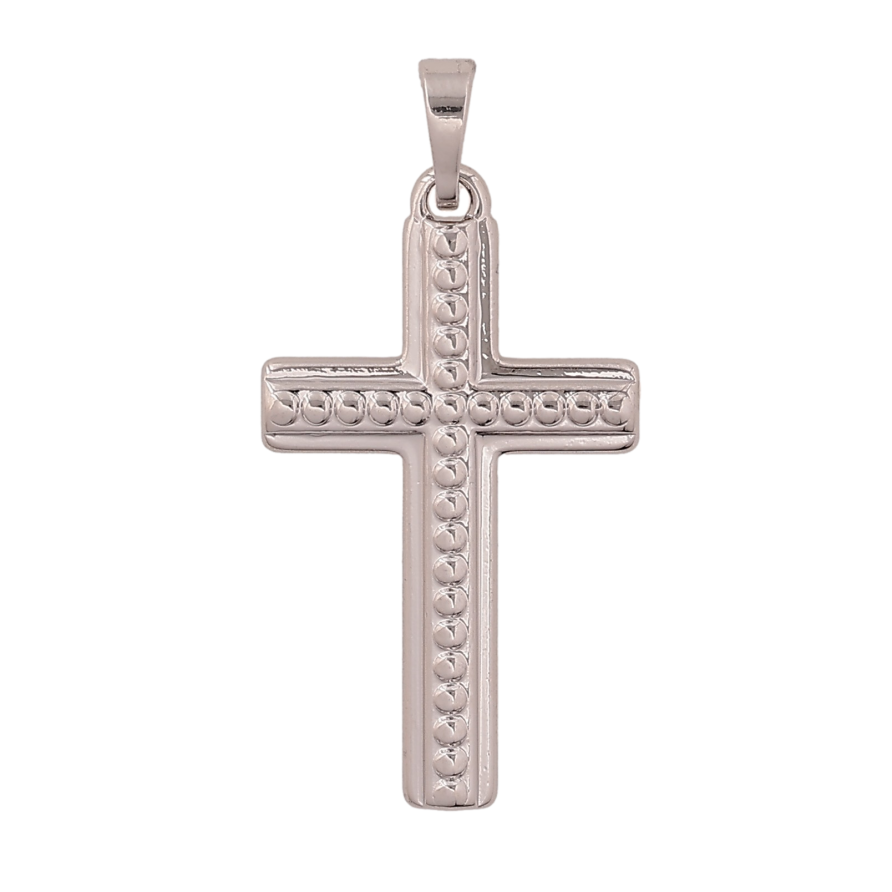 Кулон Xuping цвет Родий "Крест" для цепочки до 5мм фото №1
