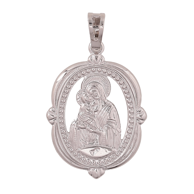 Кулон Xuping колір Родій "Ладанка Пресвята Богородиця" для ланцюжка до 5мм фото №16