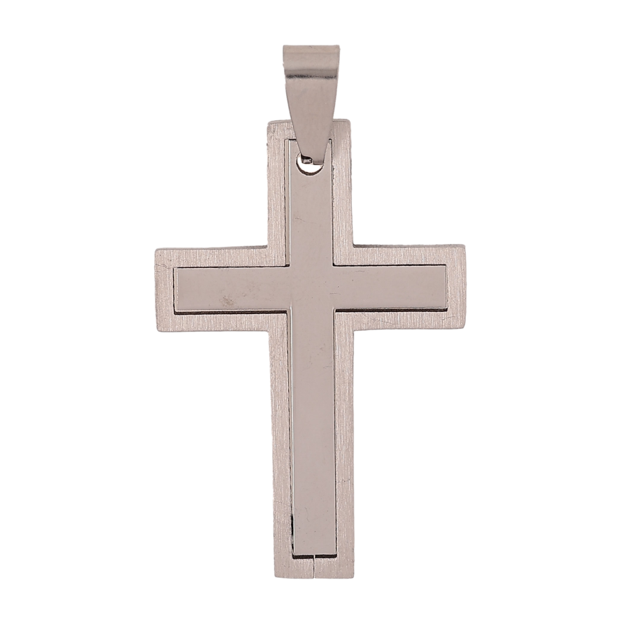 Кулон Нержавіюча сталь "Хрест" для ланцюжка до 5мм фото №1