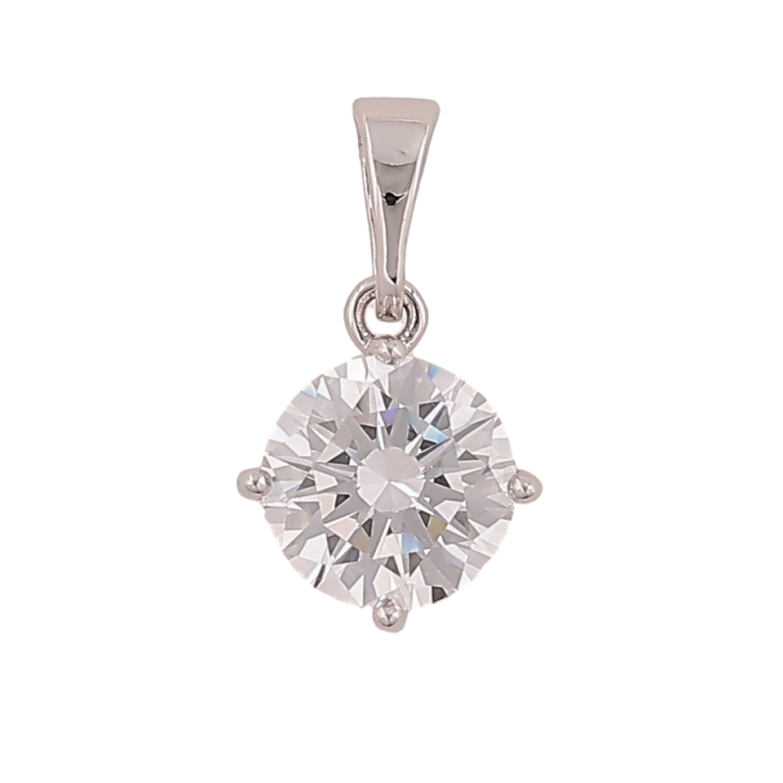 Кулон Xuping цвет Родий "Кристалл, ø 8мм" для цепочки до 5мм фото №1 Кулон Xuping цвет Родий "Кристалл, ø 8мм" для цепочки до 5мм фото №1