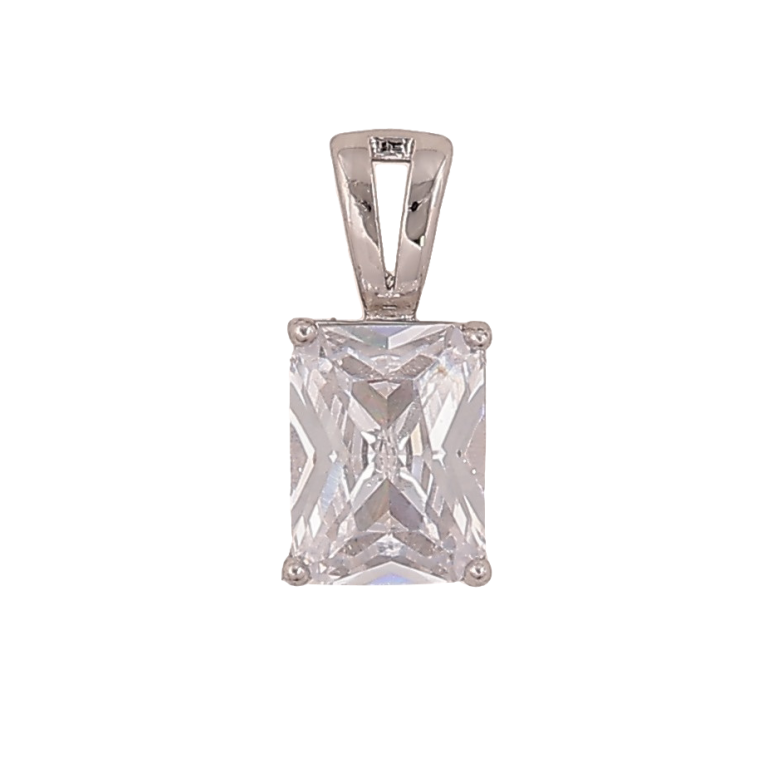 Кулон Xuping цвет Родий "Кристалл" для цепочки до 2мм фото №1