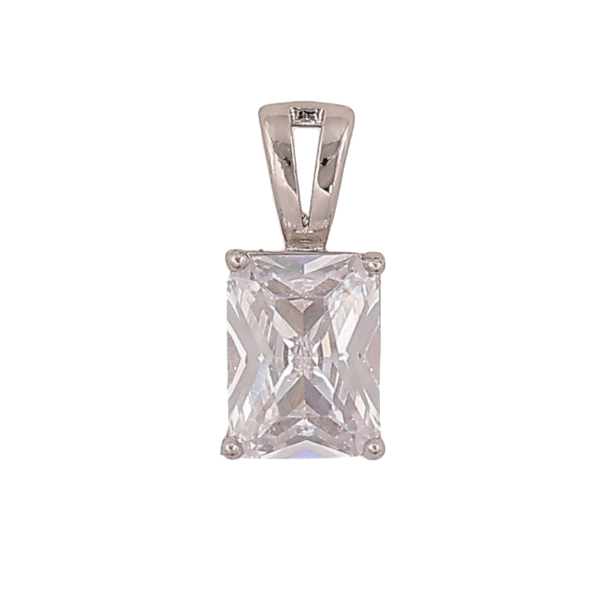 Кулон Xuping цвет Родий "Кристалл" для цепочки до 2мм фото №1