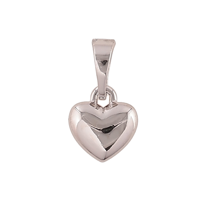 Кулон Xuping цвет Родий "Сердечко" для цепочки до 5мм фото №1