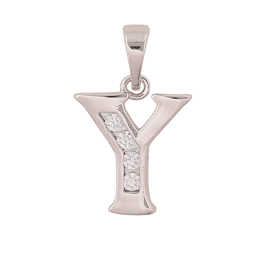 Кулон Xuping колір Родій "Літера Y" для ланцюжка до 5мм фото №1 Кулон Xuping колір Родій "Літера Y" для ланцюжка до 5мм фото №1