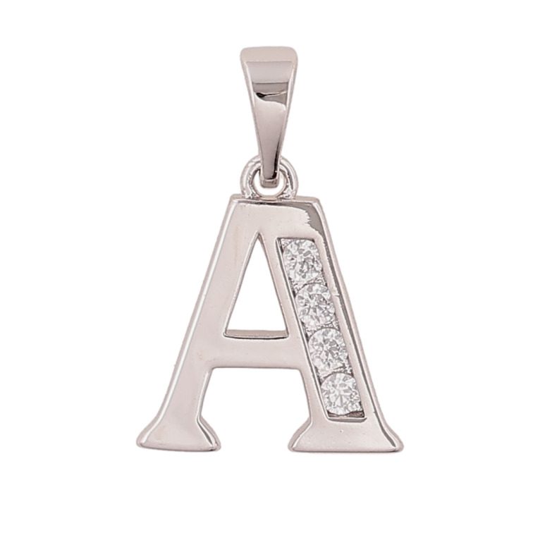 Кулон Xuping цвет Родий "Буква A" для цепочки до 5мм фото №2 Кулон Xuping цвет Родий "Буква A" для цепочки до 5мм фото №2