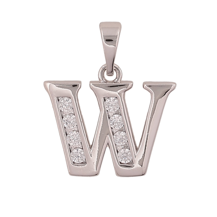 Кулон Xuping цвет Родий "Буква W" для цепочки до 5мм фото №22 Кулон Xuping цвет Родий "Буква W" для цепочки до 5мм фото №22