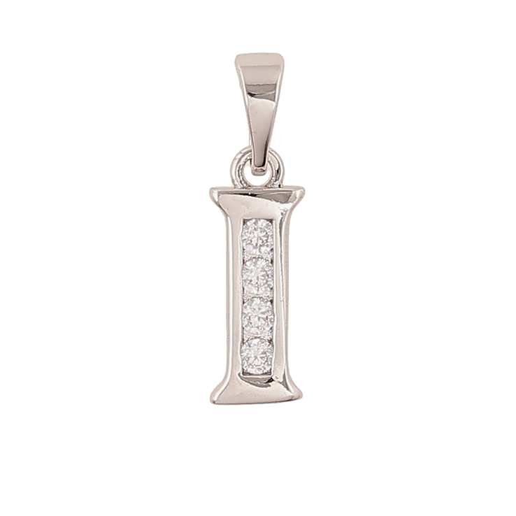 Кулон Xuping цвет Родий "Буква I" для цепочки до 5мм фото №8 Кулон Xuping цвет Родий "Буква I" для цепочки до 5мм фото №8
