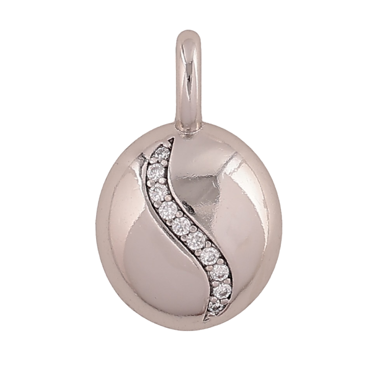 Кулон Xuping колір Родій "Візерунок з кристалами" для ланцюжка до 4мм фото №7