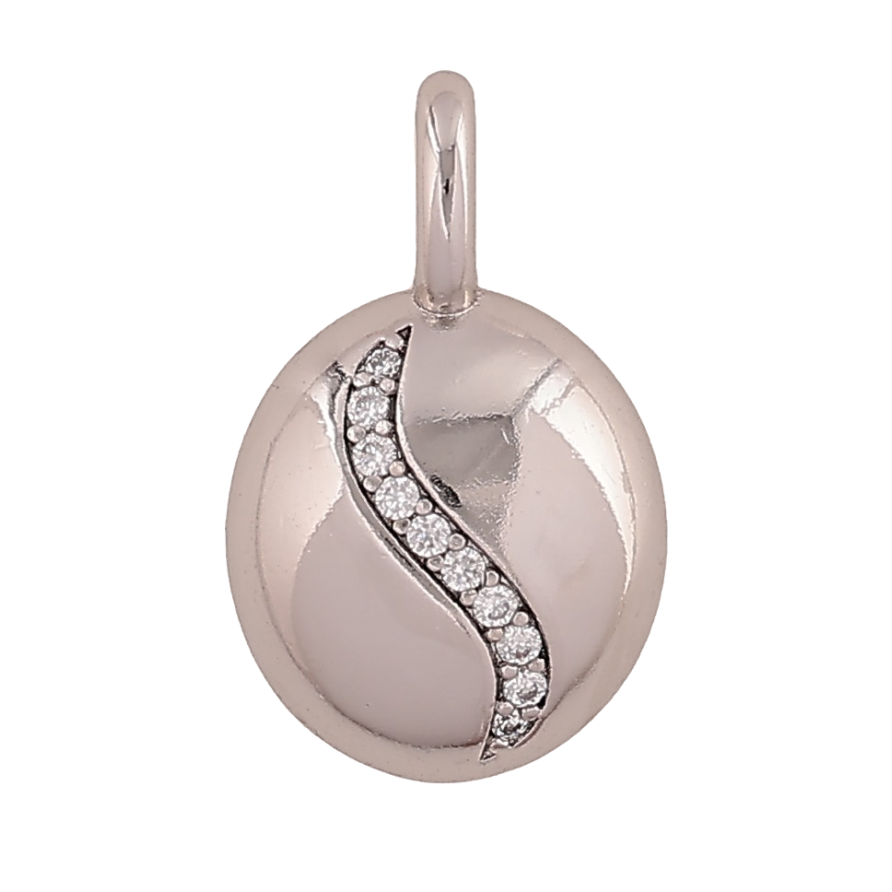 Кулон Xuping цвет Родий "Узор с кристаллами" для цепочки до 4мм фото №1 Кулон Xuping цвет Родий "Узор с кристаллами" для цепочки до 4мм фото №1