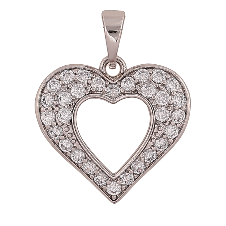 Кулон Xuping цвет Родий "Сердечко с кристаллами" для цепочки до 5мм фото №15 Кулон Xuping цвет Родий "Сердечко с кристаллами" для цепочки до 5мм фото №15