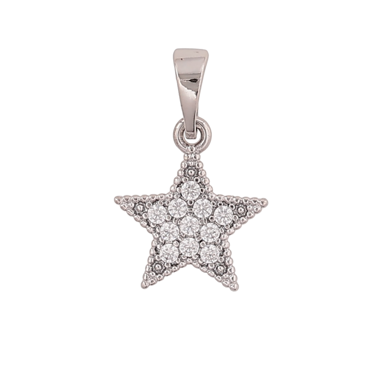 Кулон Xuping цвет Родий "Звездочка" для цепочки до 5мм фото №1