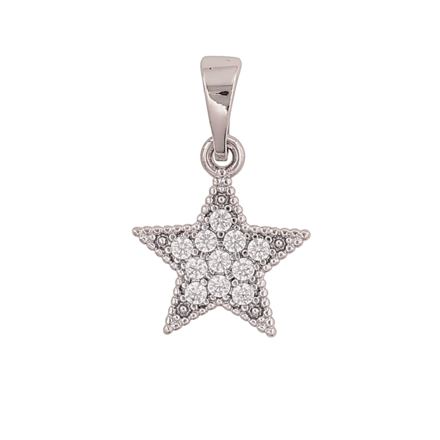 Кулон Xuping колір Родій "Зірочка" для ланцюжка до 5мм фото №1