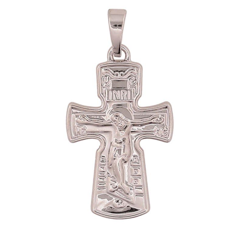Кулон Xuping цвет Родий "Крест с Распятием" для цепочки до 5мм фото №1 Кулон Xuping цвет Родий "Крест с Распятием" для цепочки до 5мм фото №1