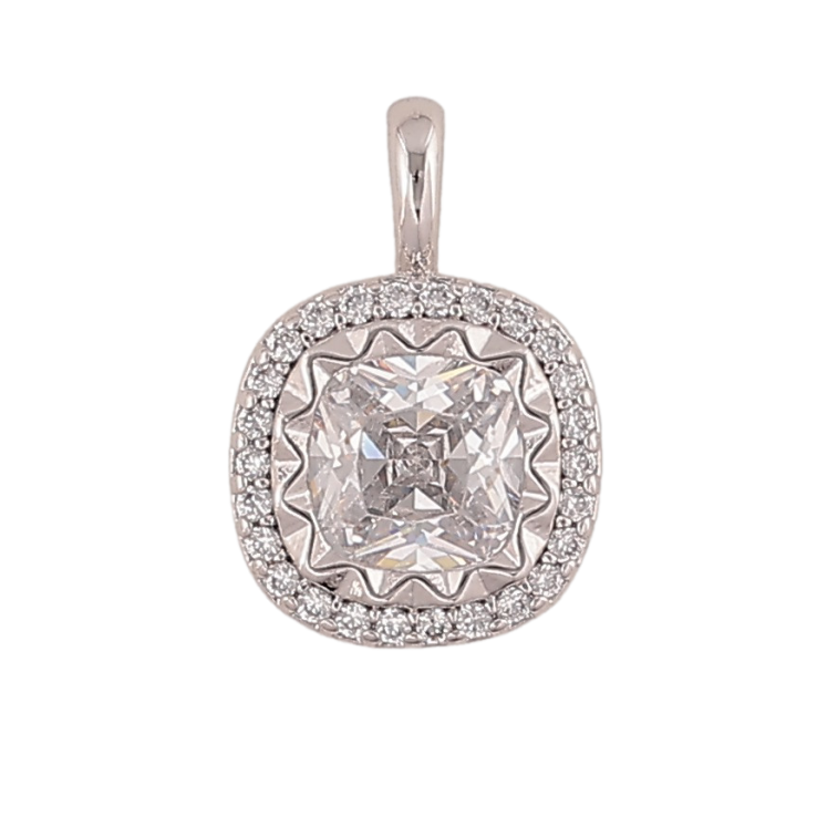 Кулон Xuping колір Родій "Кристальний блиск" для ланцюжка до 2мм фото №10