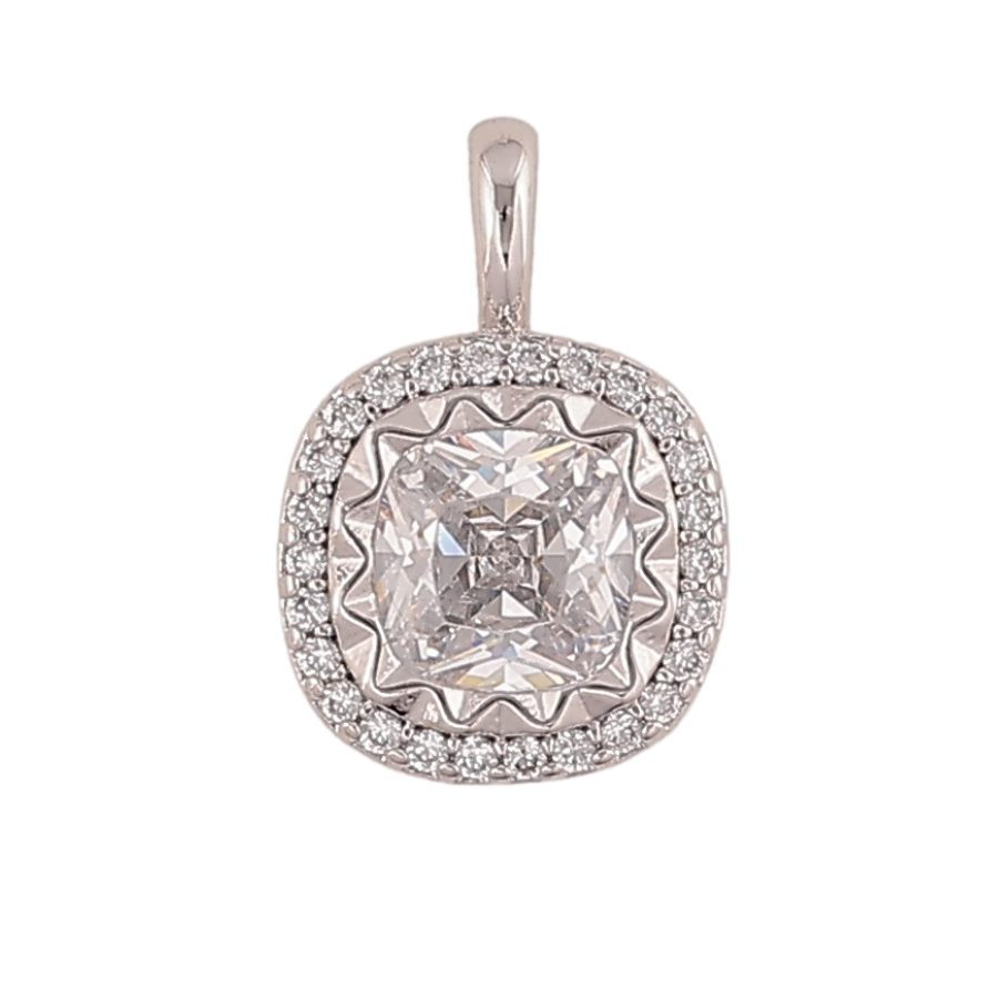 Кулон Xuping колір Родій "Кристальний блиск" для ланцюжка до 2мм фото №1