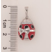 Кулон Xuping цвет Родий "Божья коровка" для цепочки до 6мм фото №2 Кулон Xuping цвет Родий "Божья коровка" для цепочки до 6мм фото №2