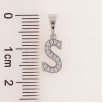 Кулон Xuping цвет Родий "Буква S" для цепочки до 5мм фото №2 Кулон Xuping цвет Родий "Буква S" для цепочки до 5мм фото №2