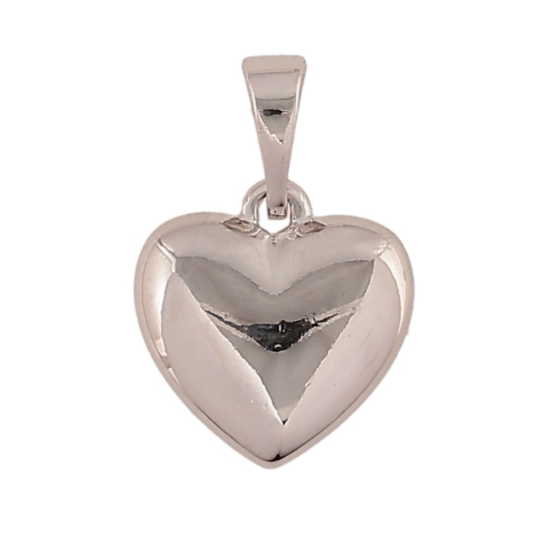 Кулон Xuping колір Родій "Серце, 11х12мм" для ланцюжка до 5мм фото №1