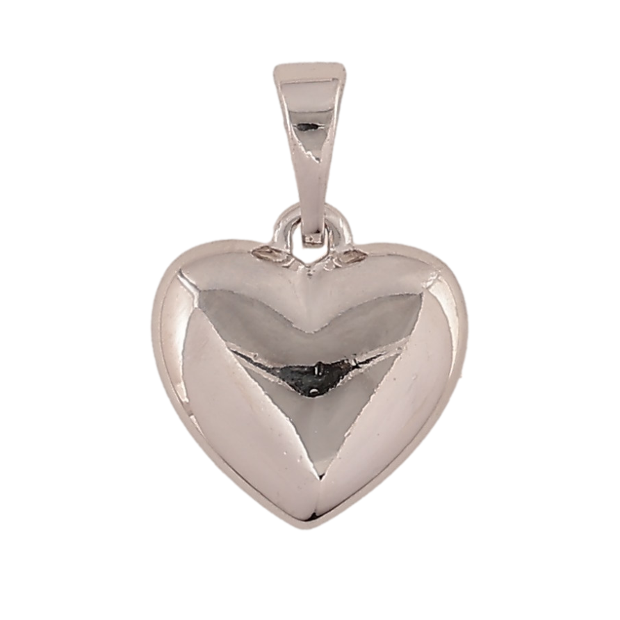 Кулон Xuping колір Родій "Серце, 11х12мм" для ланцюжка до 5мм фото №1