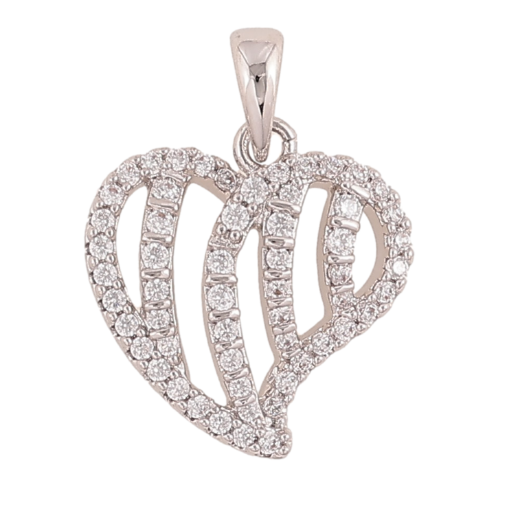 Кулон Xuping цвет Родий "Сердечко" для цепочки до 4мм фото №15 Кулон Xuping цвет Родий "Сердечко" для цепочки до 4мм фото №15