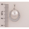 Кулон Xuping цвет Родий "Жемчужина в кристальном колечке" для цепочки до 5мм фото №2