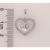 Кулон Xuping цвет Родий "Сердечко" для цепочки до 6мм фото №2